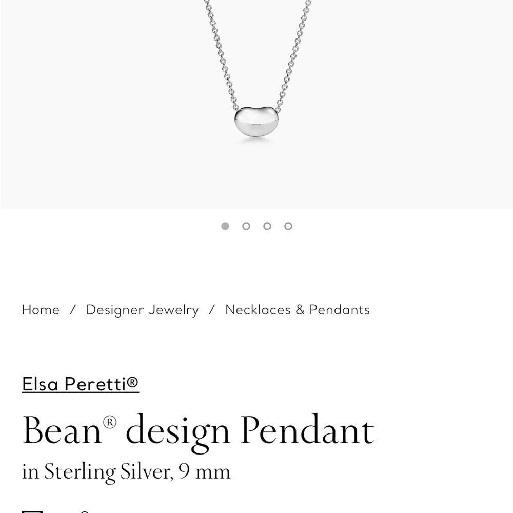Tiffany bean necklace